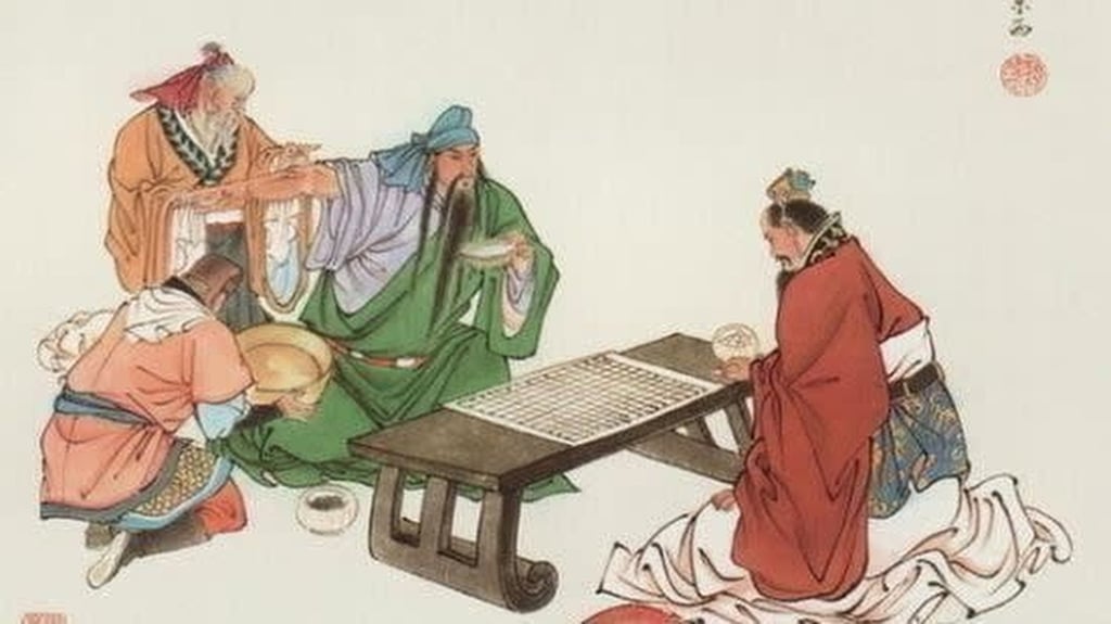 A painting depicts what such an act of extreme filial piety may have looked like in ancient times. Photo: Handout
