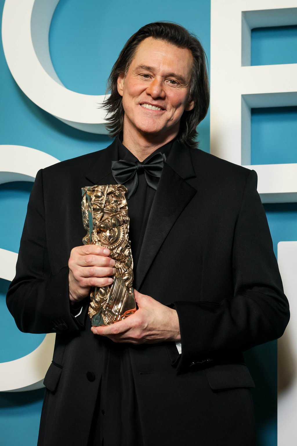 Jim Carrey received an honorary César during the 51st César Awards ceremony in Paris, in February. Photo: AP