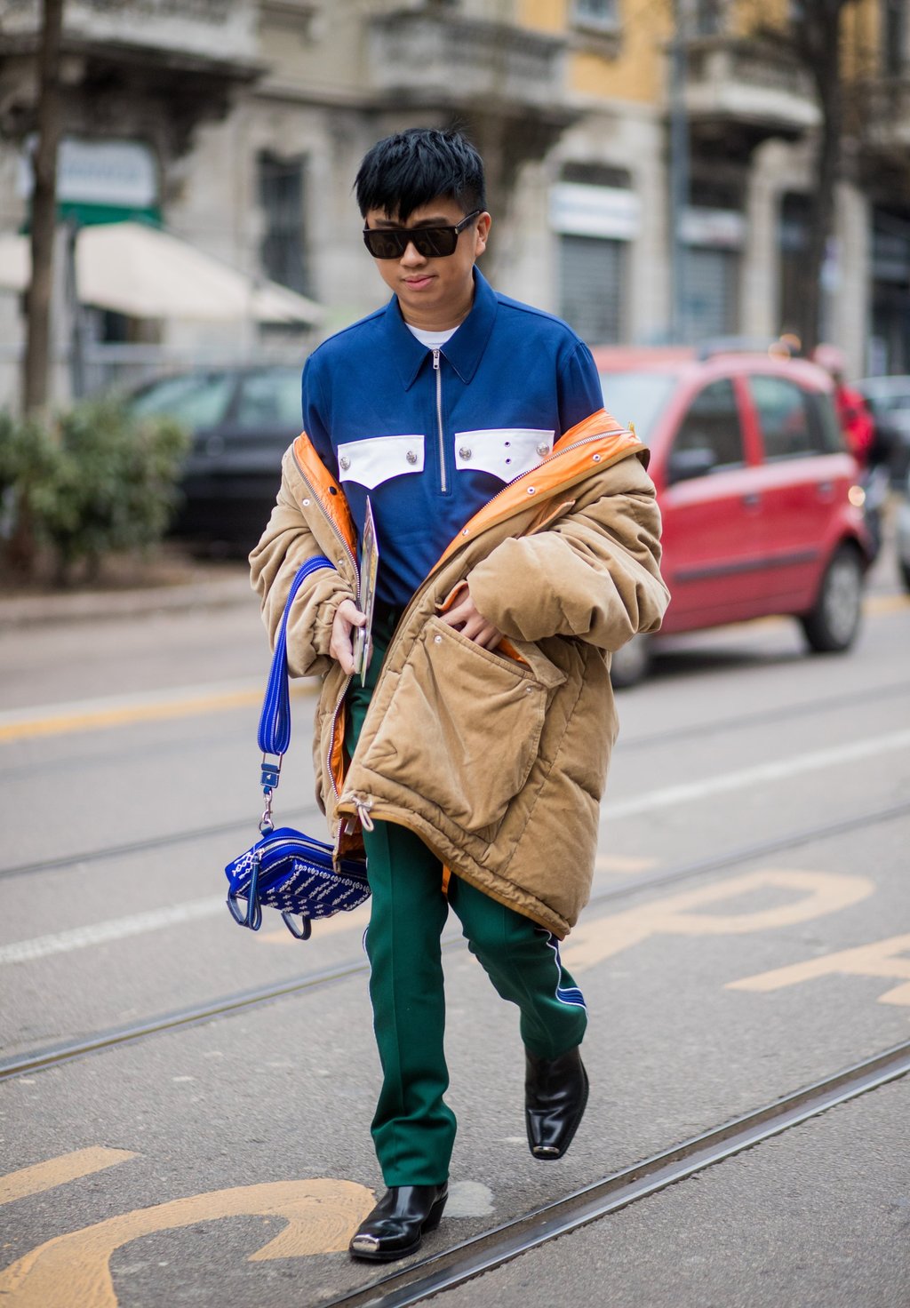 Declan Chan in Calvin Klein. Photo: Getty Images