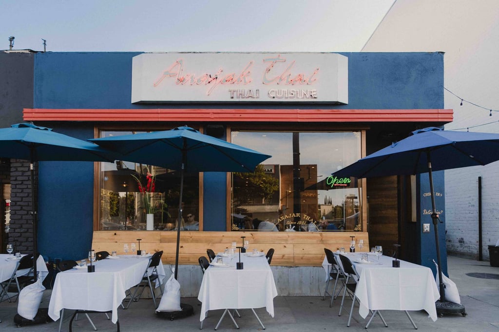 The exterior of Anajak Thai in Sherman Oaks, Los Angeles. Photo: Carter Hiyama