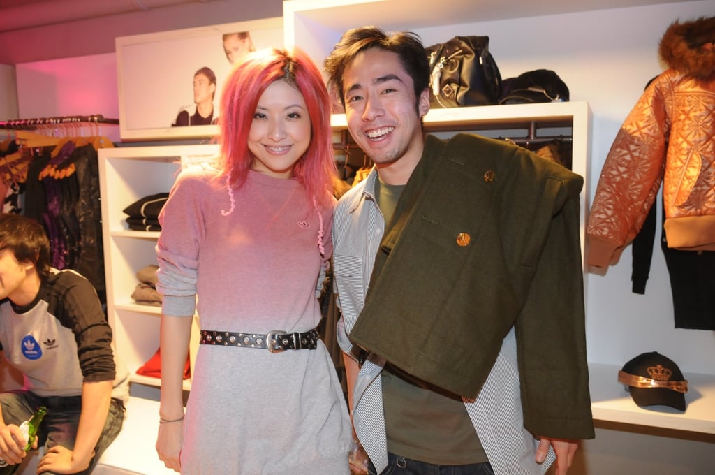 Hilary Tsui and Kevin Poon at the 2008 opening of Adidas’s Atelier Store. Photo: Clara Mak
