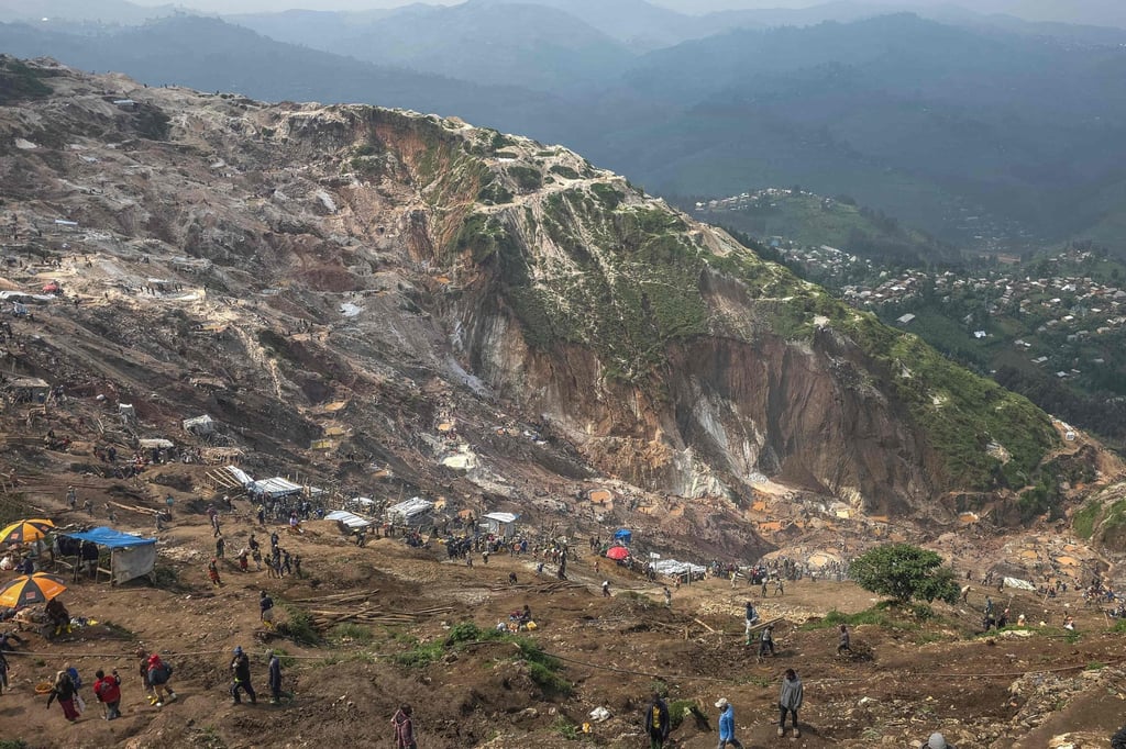 The open pit coltan mine in Rubaya. Photo: AFP The open pit coltan mine in Rubaya. Photo: AFP