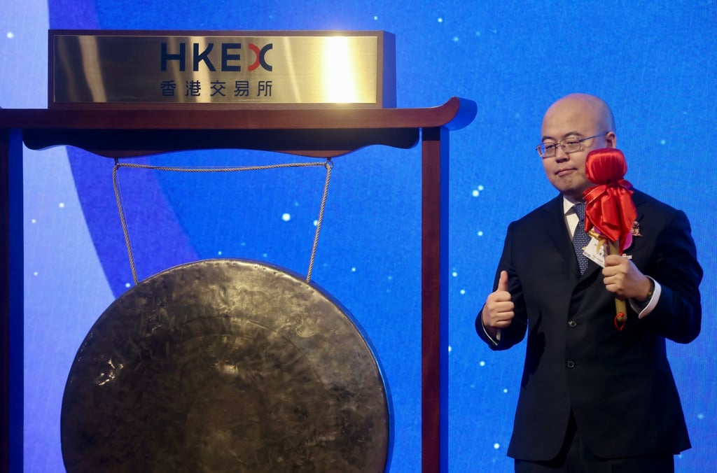 Founder Yan Junjie of MiniMax takes part in the company’s listing ceremony in Hong Kong on January 9, 2026. Photo: Jonathan Wong