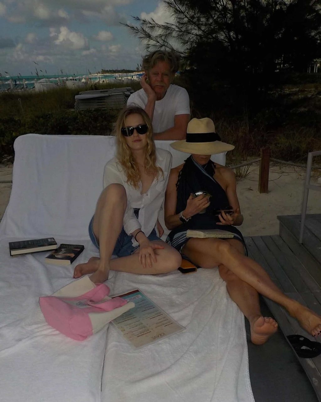 Sophia Grace Macy pictured last year with her mother, Felicity Huffman, and father, William H. Macy. Photo: @sophmacy/Instagram