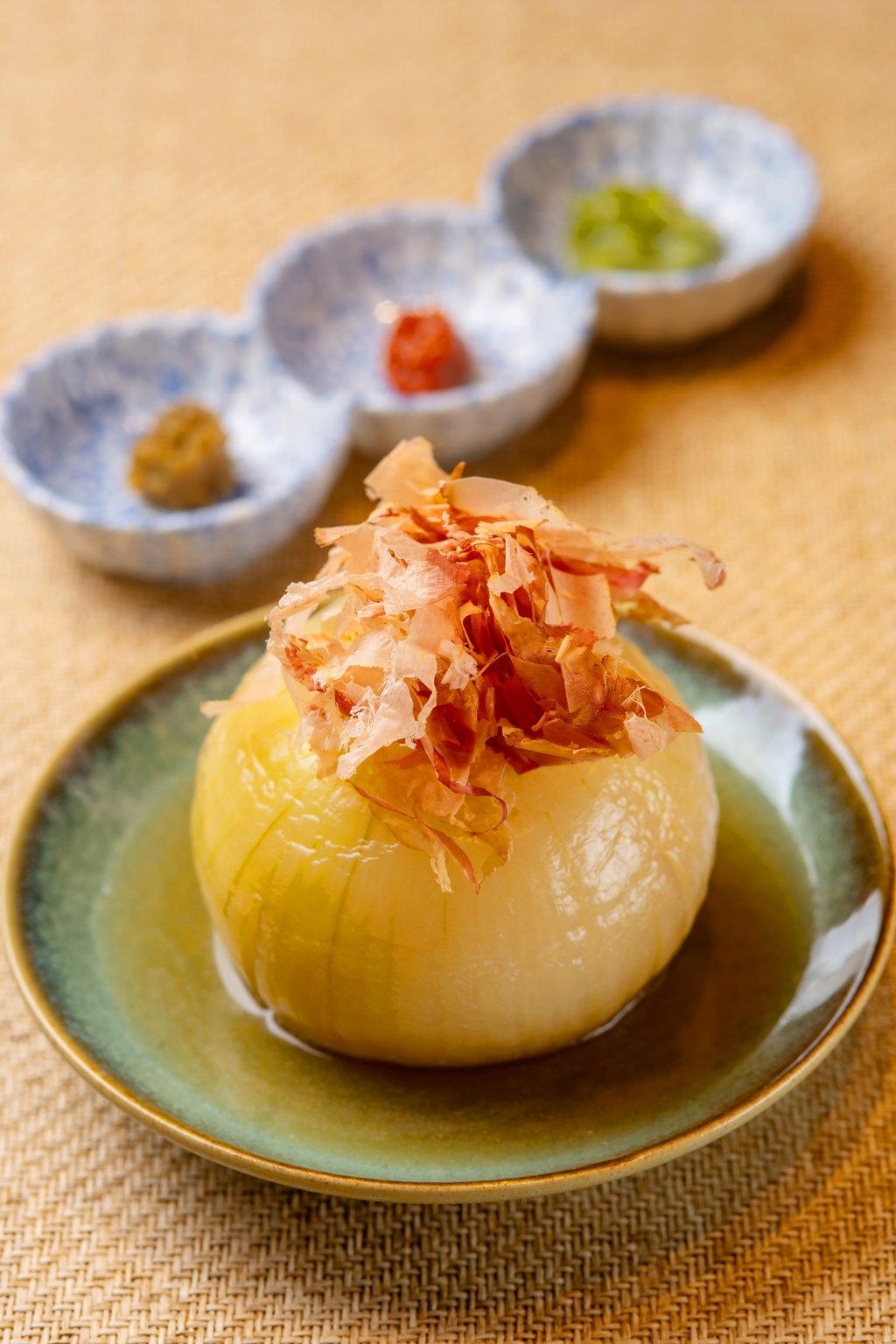 A simmered Awaji onion at Kuke Shokudo. Photo: courtesy Kuke Shokudo