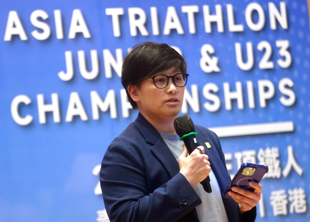Hong Kong Triathlon Association China President Chau Chiu-nam. Photo: Jonathan Wong