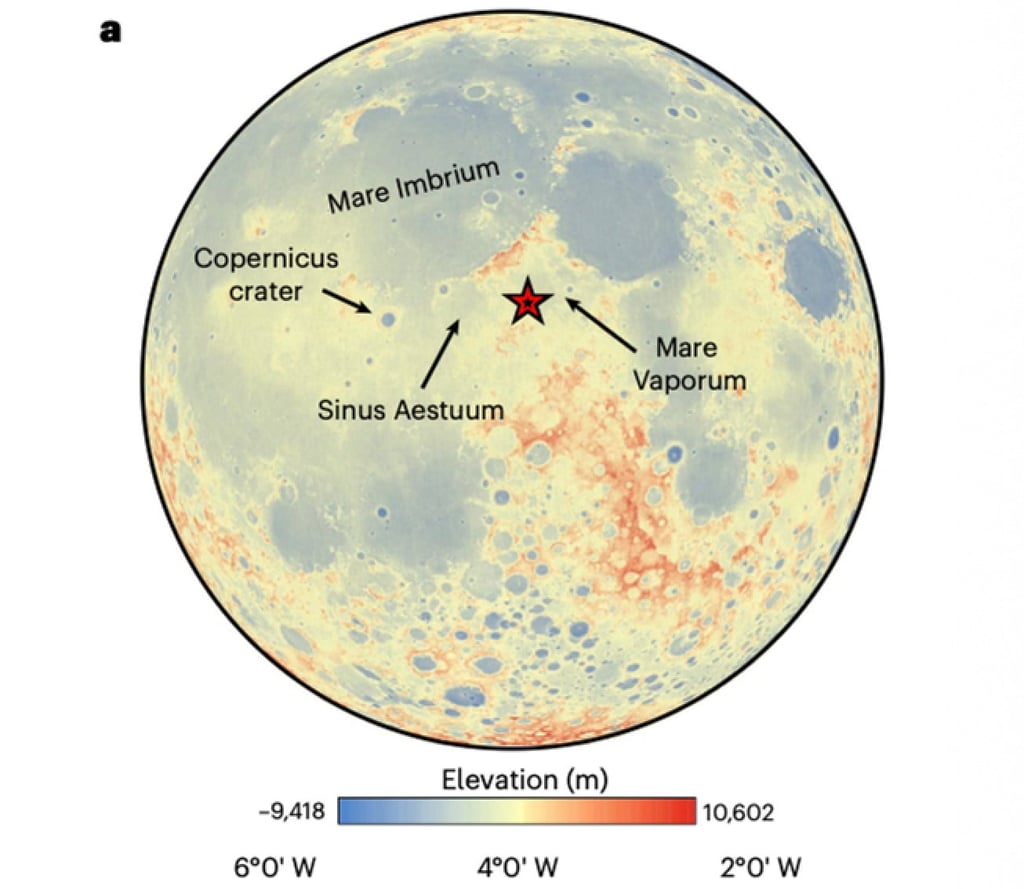 The Rimae Bode region and proposed landing sites. Photo: Nature Astronomy