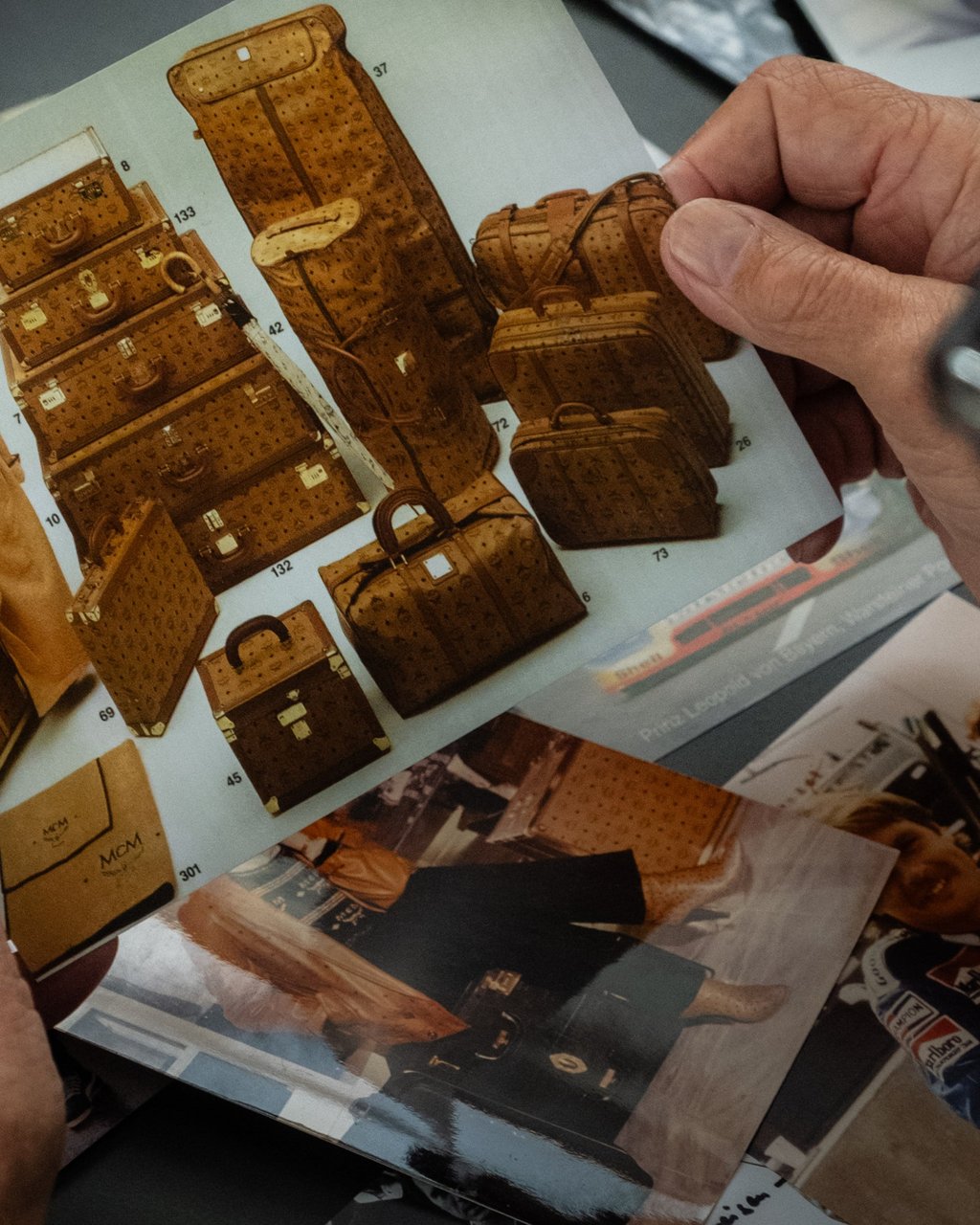 A page from MCM’s archive catalogues the luggage range that put the Munich house on the map in the 1970s. Photo: Handout