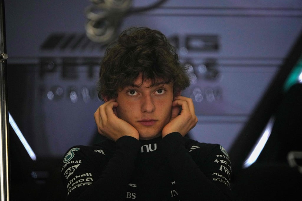 Mercedes’ Italian driver Kimi Antonelli was at risk of a grid drop but was cleared. Photo: AFP Mercedes’ Italian driver Kimi Antonelli was at risk of a grid drop but was cleared. Photo: AFP