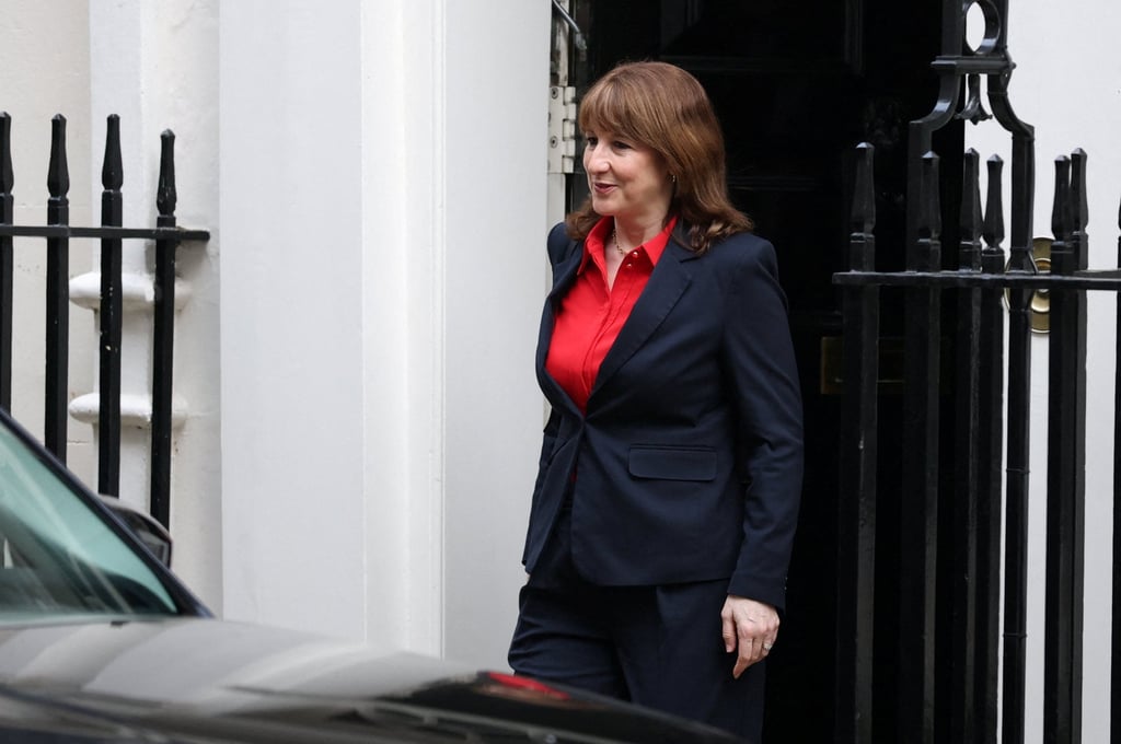 British Chancellor of the Exchequer Rachel Reeves walks outside 11 Downing Street on Tuesday. Photo: Reuters