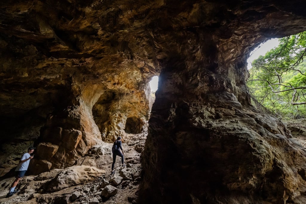 Hikers walk and take pictures inside the Lin Ma Hang Mine at Robin’s Nest Country Park on April 23, 2025. Photo: Elson Li Hikers walk and take pictures inside the Lin Ma Hang Mine at Robin’s Nest Country Park on April 23, 2025. Photo: Elson Li