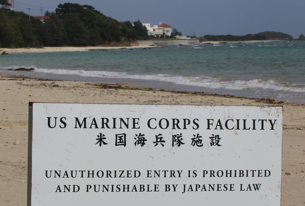 Henoko, near the US military base Camp Schwab, is a possible relocation site for the US Air Base in Futenma. Photo: Getty Images