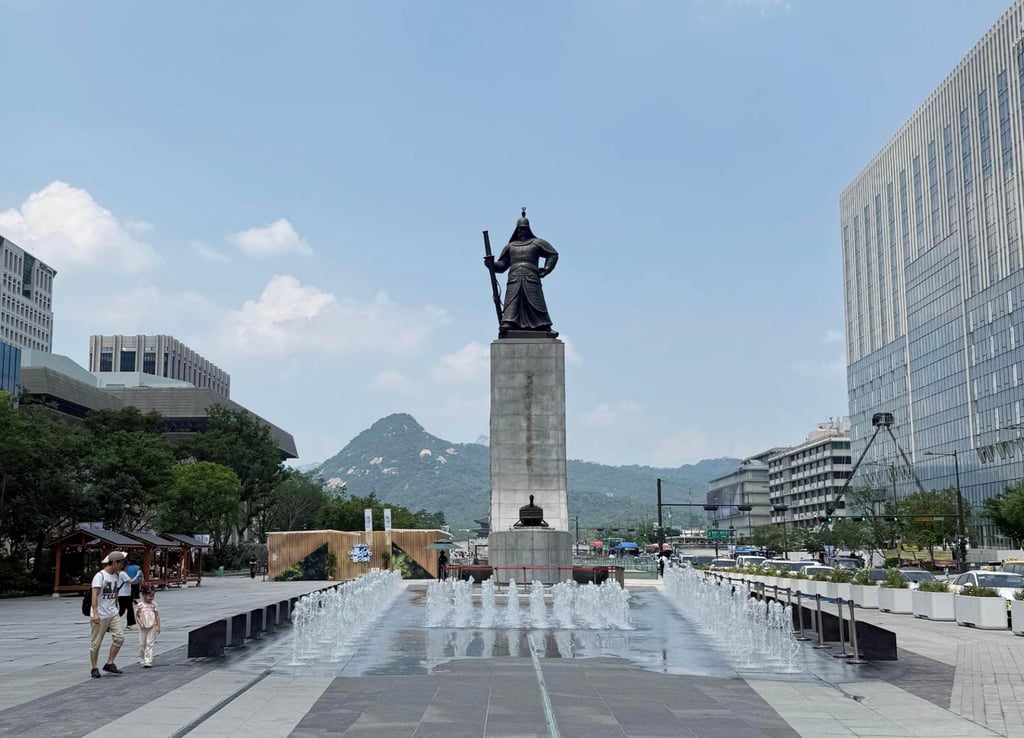 The statue of Admiral Yi Sun-shin in Seoul’s Gwanghwamun Square, where BTS are scheduled to perform on March 21, 2026. Photo: The Korea Times