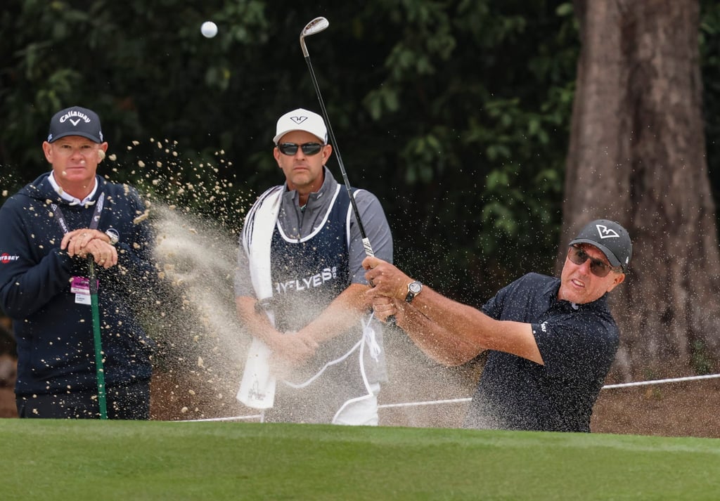 Phil Mickelson on the opening day of LIV Golf Hong Kong in 2024. Photo: Dickson Lee