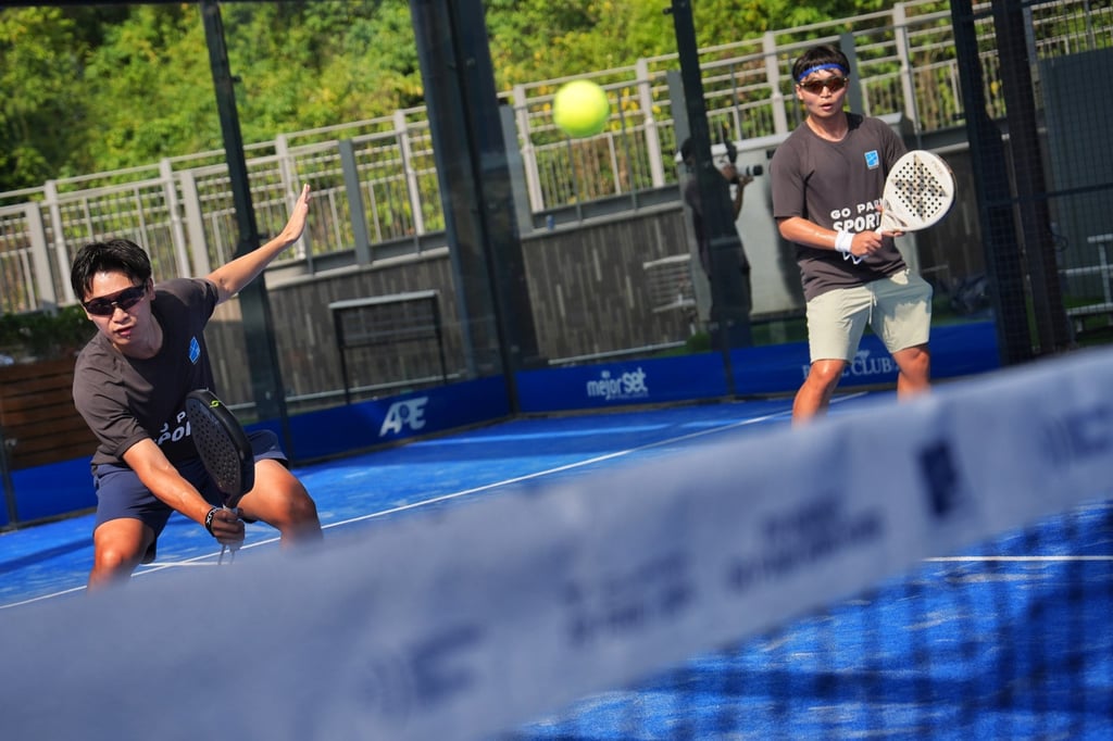 Hong Kong players Chu Kwok-kee (right) and Chris Lo Cheuk-hin in action during the FIP Bronze tournament. Photo: Elson Li