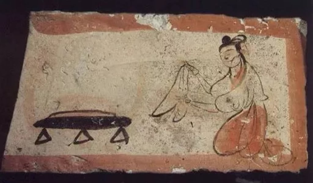 Lukisan kuno di atas dengan jelas menunjukkan seseorang sedang bersiap membuat panekuk. Foto: mp.weixin.qq.com/