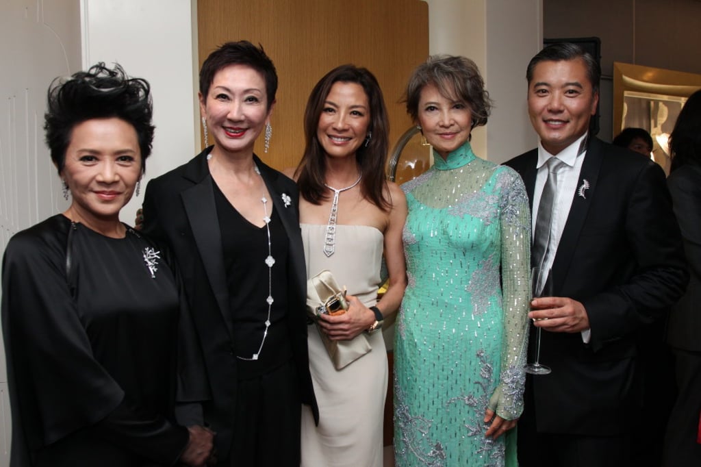 Peter Cheung with Michelle Yeoh and Josephine Siao Fong-fong in 2011. Photo: Handout