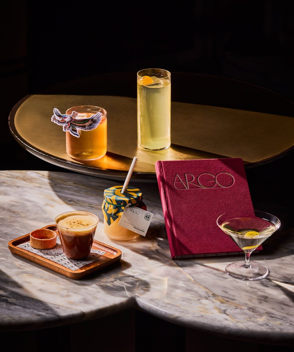 Cocktails on Argo’s Exploration menu. Photo: courtesy Argo Cocktails on Argo’s Exploration menu. Photo: courtesy Argo