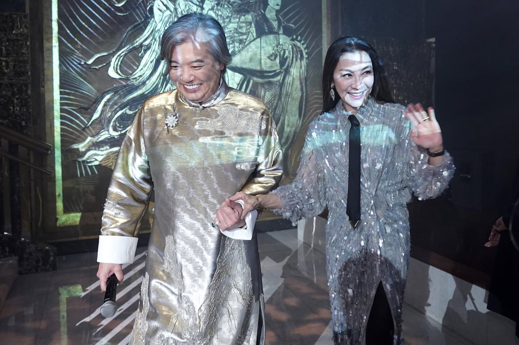 Peter Cheung with Michelle Yeoh at a Mandarin Oriental, Hong Kong party in October 2023. Photo: Getty Images