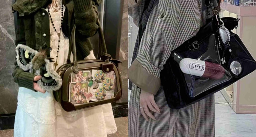 Fans can transform a standard bag into an ita bag by embellishing it with various decorative items known as “goods.” Photo: Handout Fans can transform a standard bag into an ita bag by embellishing it with various decorative items known as “goods.” Photo: Handout