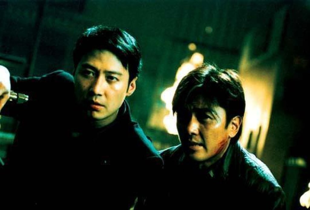 Leon Lai (left) and Ekin Cheng in a still from Heroic Duo (2003), directed by Benny Chan. Leon Lai (left) and Ekin Cheng in a still from Heroic Duo (2003), directed by Benny Chan.