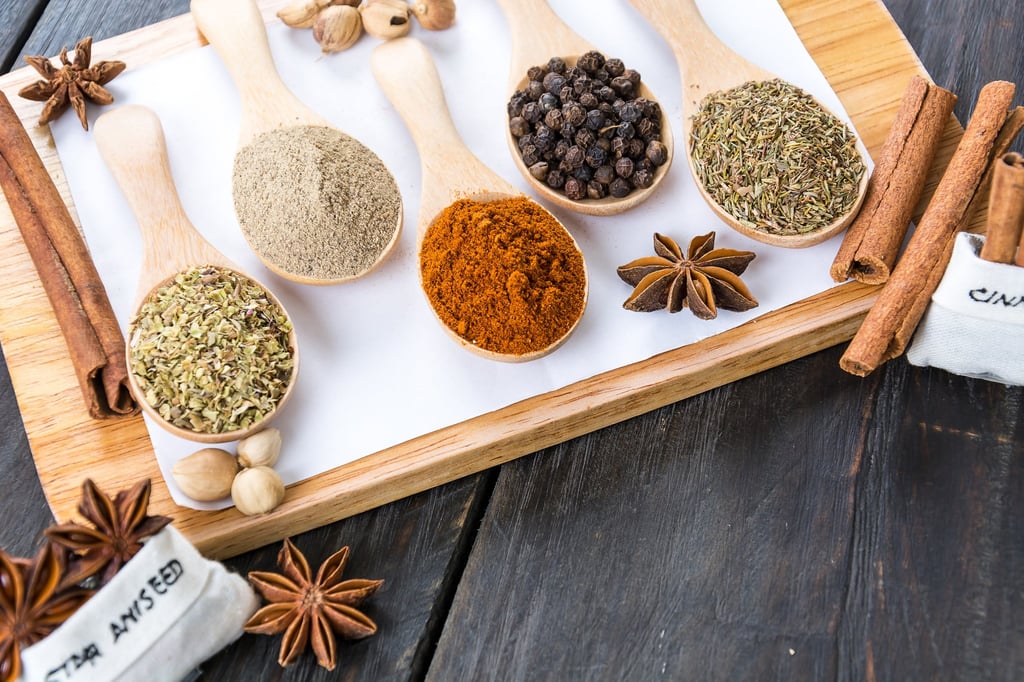 Spices and herbs play a vital role in Macanese cuisine. Photo: Shutterstock Spices and herbs play a vital role in Macanese cuisine. Photo: Shutterstock