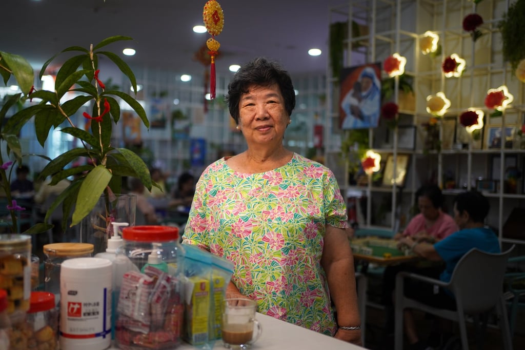 Agnes Chen, a 74-year-old retiree and carer for her elderly sister-in-law, visits the Yong-en Active Hub at least once a week to socialise and learn new skills. Photo: Kolette Lim Agnes Chen, a 74-year-old retiree and carer for her elderly sister-in-law, visits the Yong-en Active Hub at least once a week to socialise and learn new skills. Photo: Kolette Lim