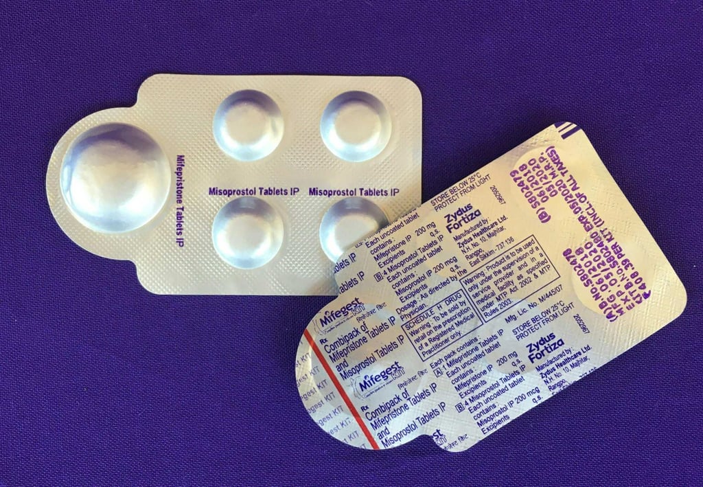 Misoprostol tablets (left). A Georgia woman who was charged with murder had taken ‌the abortion medication at home. Photo: AFP