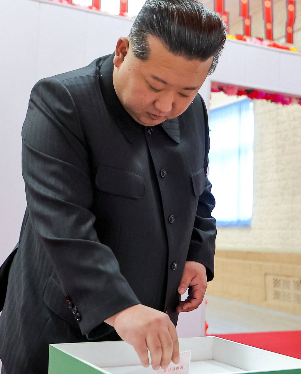 Kim Jong-un votes in an election for the Supreme People’s Assembly on March 15. Photo: KCNA/Reuters Kim Jong-un votes in an election for the Supreme People’s Assembly on March 15. Photo: KCNA/Reuters