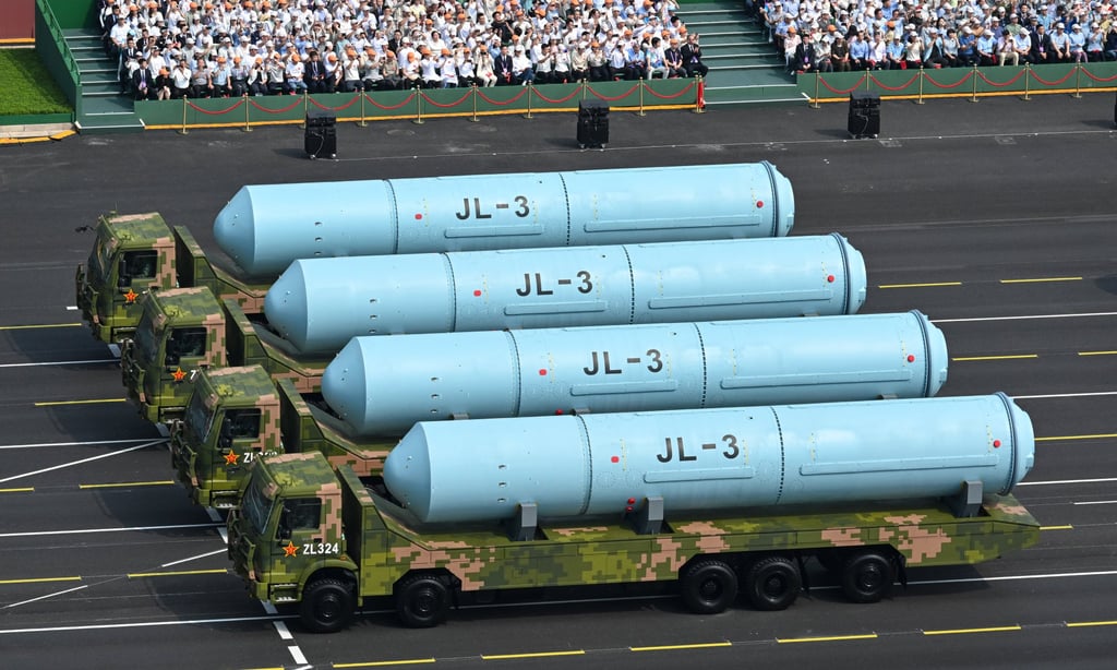 China’s JL-3 intercontinental-range submarine-launched ballistic missiles. Photo: Xinhua