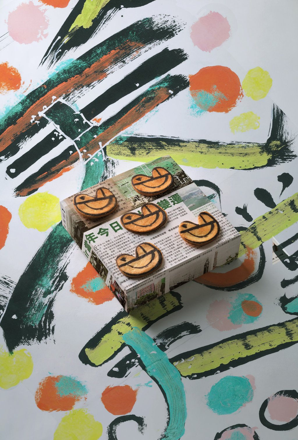 Froggy Biscuits is an edible art piece by Frog King. Photo: Handout Froggy Biscuits is an edible art piece by Frog King. Photo: Handout