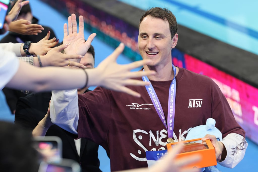 Cameron McEvoy meets spectators at the China Open last week. Photo: Xinhua Cameron McEvoy meets spectators at the China Open last week. Photo: Xinhua