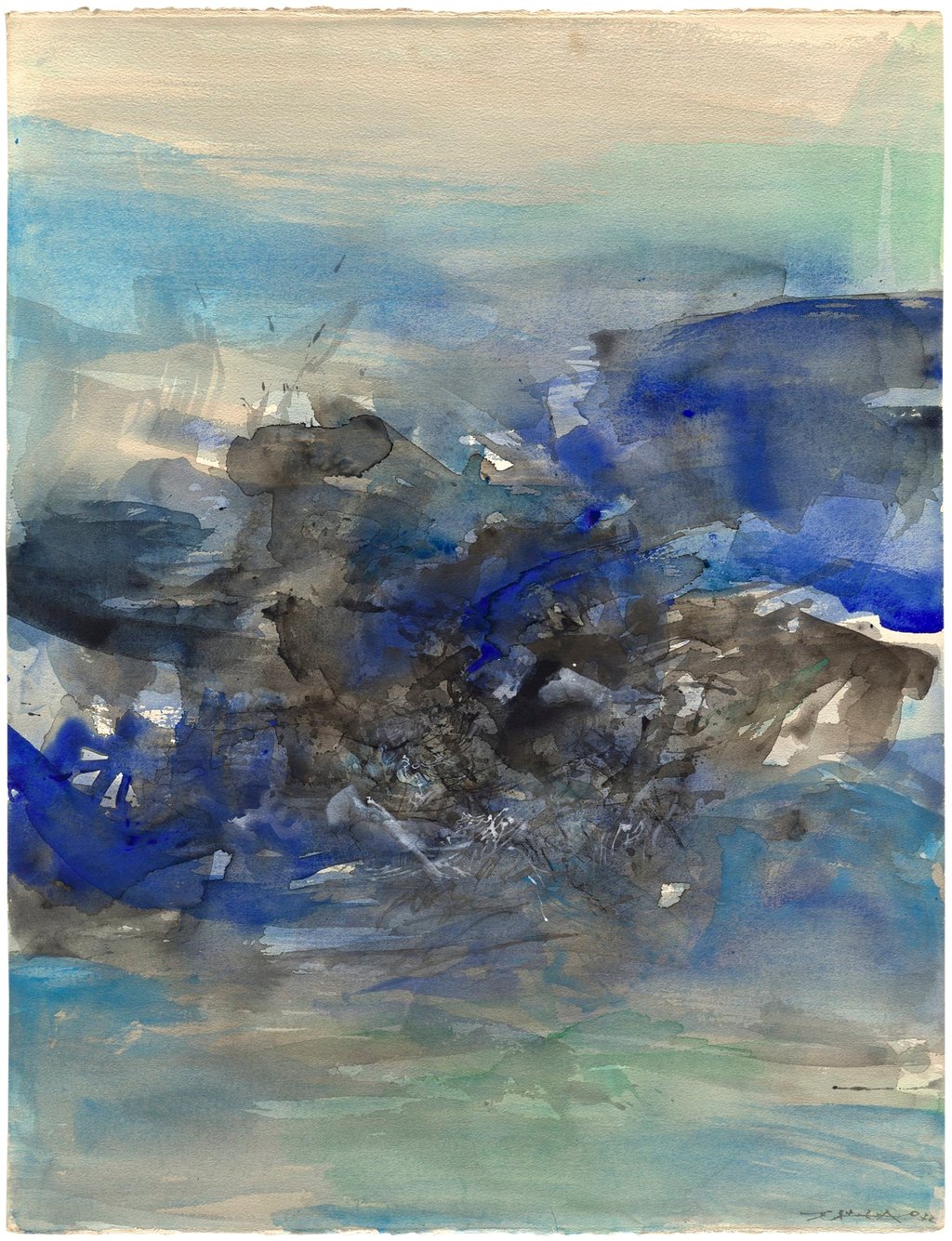 An untitled work by Zao Wou-Ki. Photo: Handout An untitled work by Zao Wou-Ki. Photo: Handout