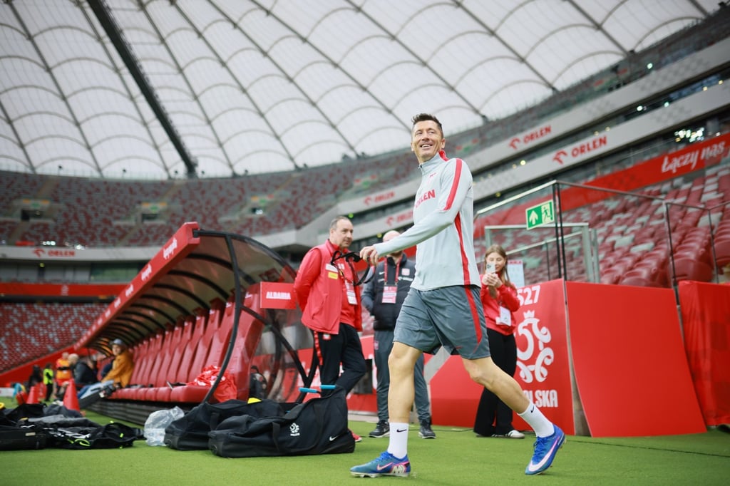 Poland’s star striker Robert Lewandowski will lead the line against Albania. Photo: EPA Poland’s star striker Robert Lewandowski will lead the line against Albania. Photo: EPA