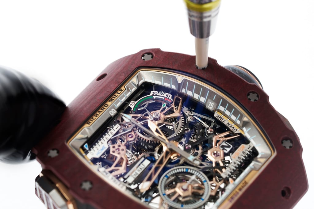 Creating the RM 41-01 Tourbillon Soccer. Photo: Handout Creating the RM 41-01 Tourbillon Soccer. Photo: Handout