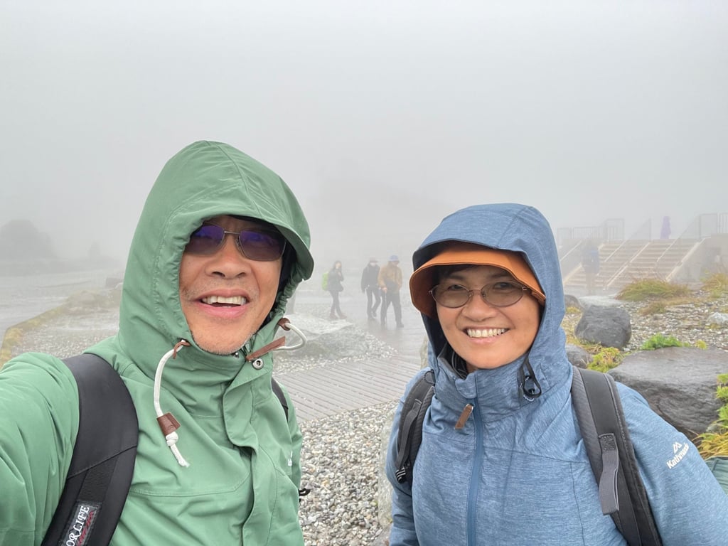 Lim Shyang Guey 和他的妻子 Goh Joo Lee 一起旅行。照片：Lim Shyang Guey