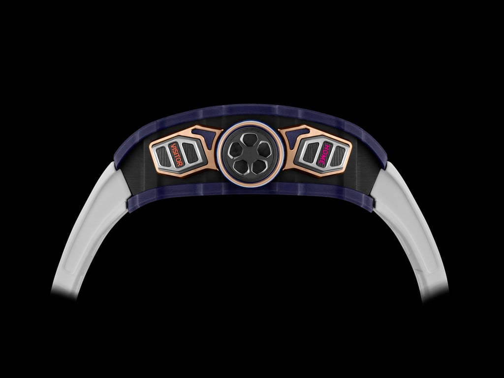 The RM 41-01 Tourbillon Soccer in Dark Blue Quartz TPT. Photo: Handout The RM 41-01 Tourbillon Soccer in Dark Blue Quartz TPT. Photo: Handout