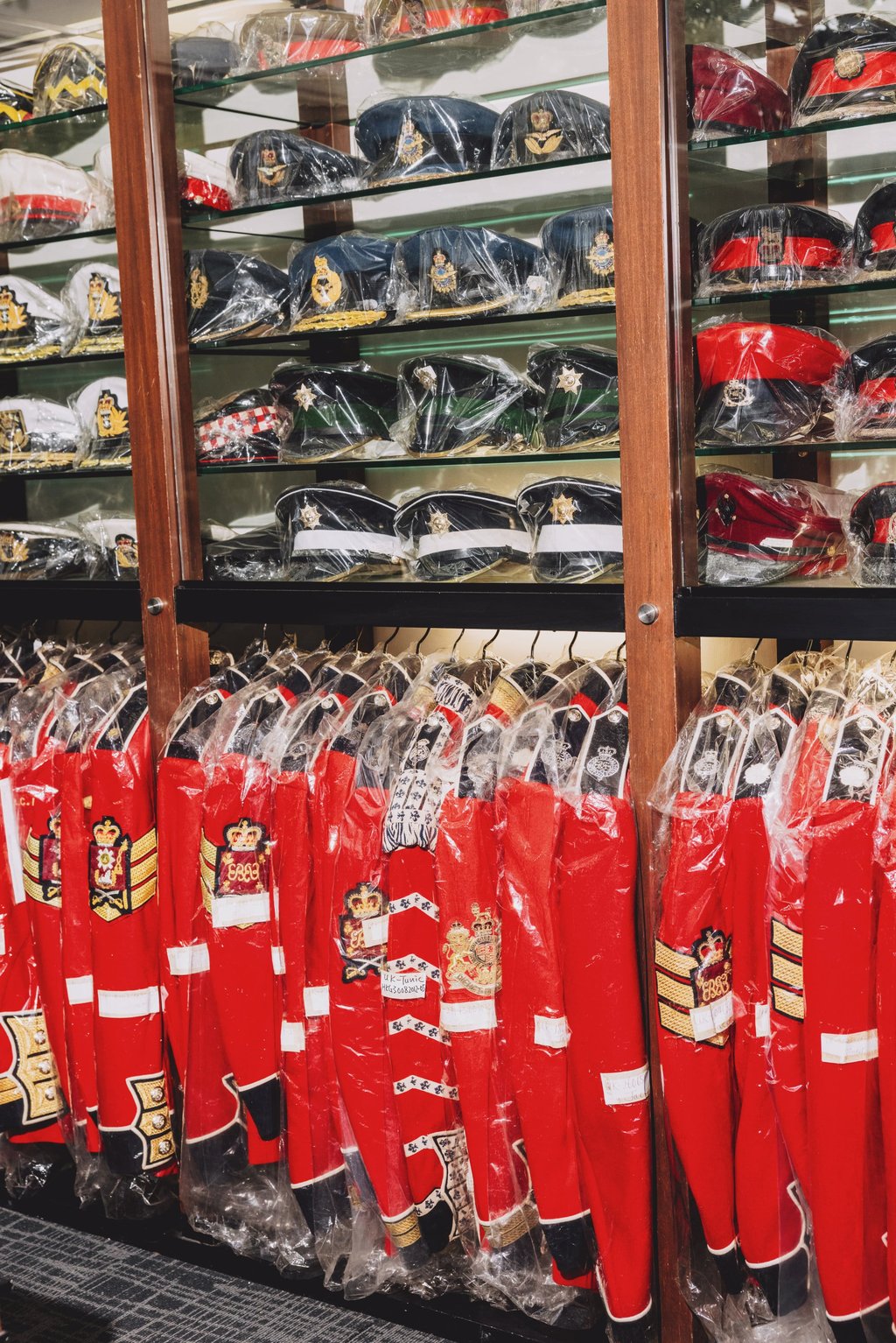 Jeffrey Lee’s collection of military uniforms. Photo: Jocelyn Tam