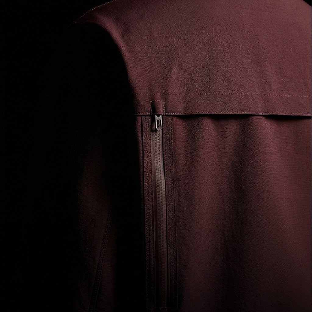 A zipper detail from an Areal jacket, designed by Kim Jones. Photo: Handout