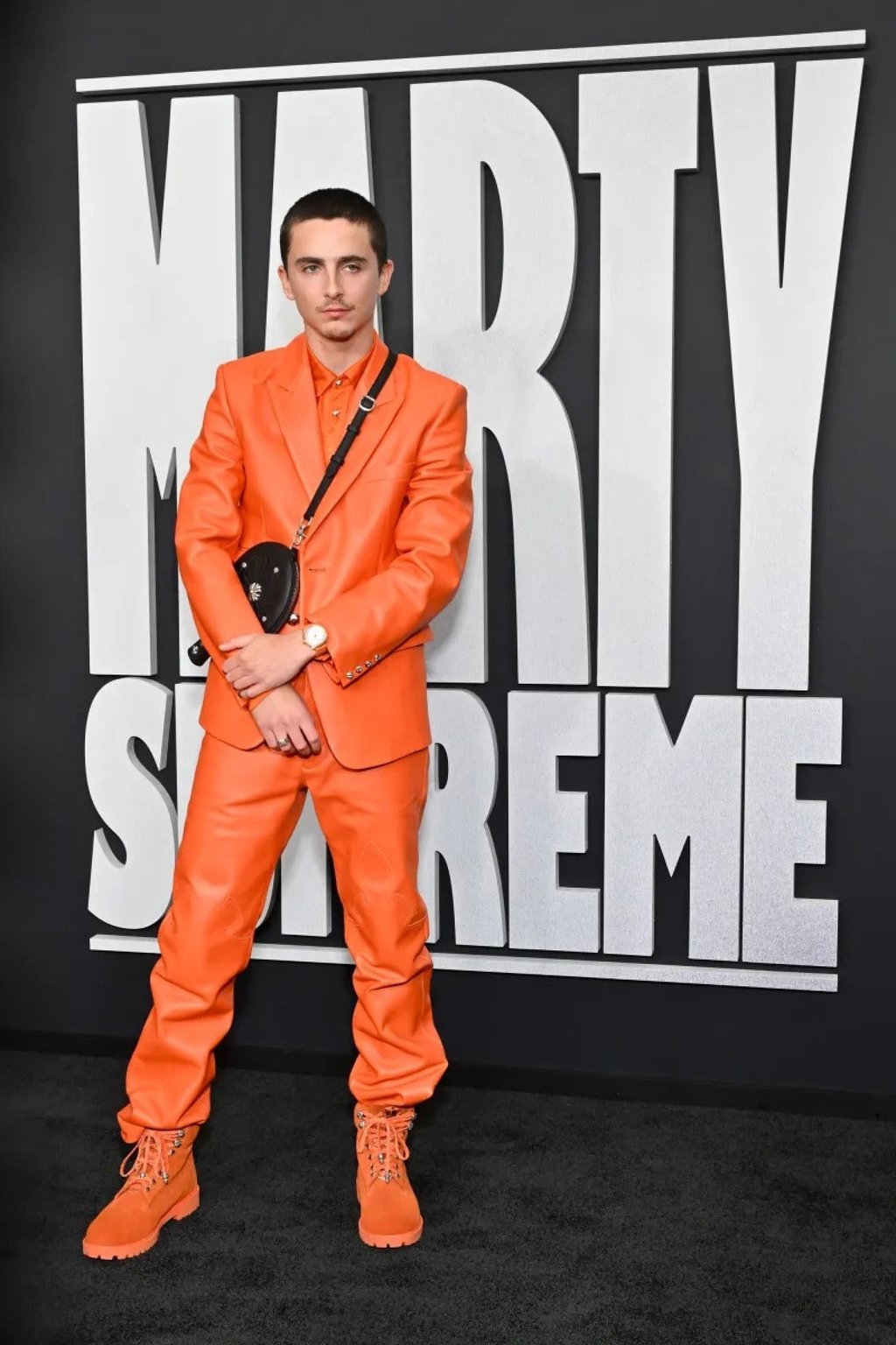 Timothée Chalamet at the New York premiere of Marty Supreme in December 2025. Photo: handout
