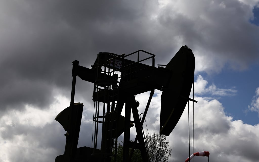A crude oil pump in Germany. Brent Crude, a global oil benchmark, has soared past US$110 a barrel. Photo: EPA A crude oil pump in Germany. Brent Crude, a global oil benchmark, has soared past US$110 a barrel. Photo: EPA