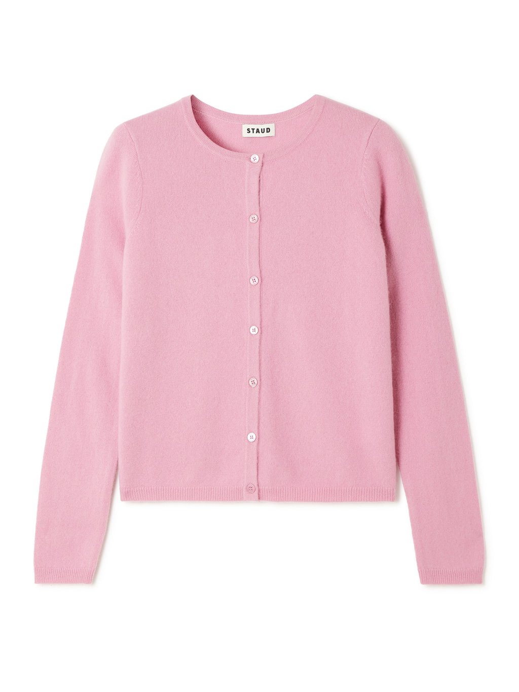 Staud Midnight cashmere cardigan (US$465). Photo: Handout