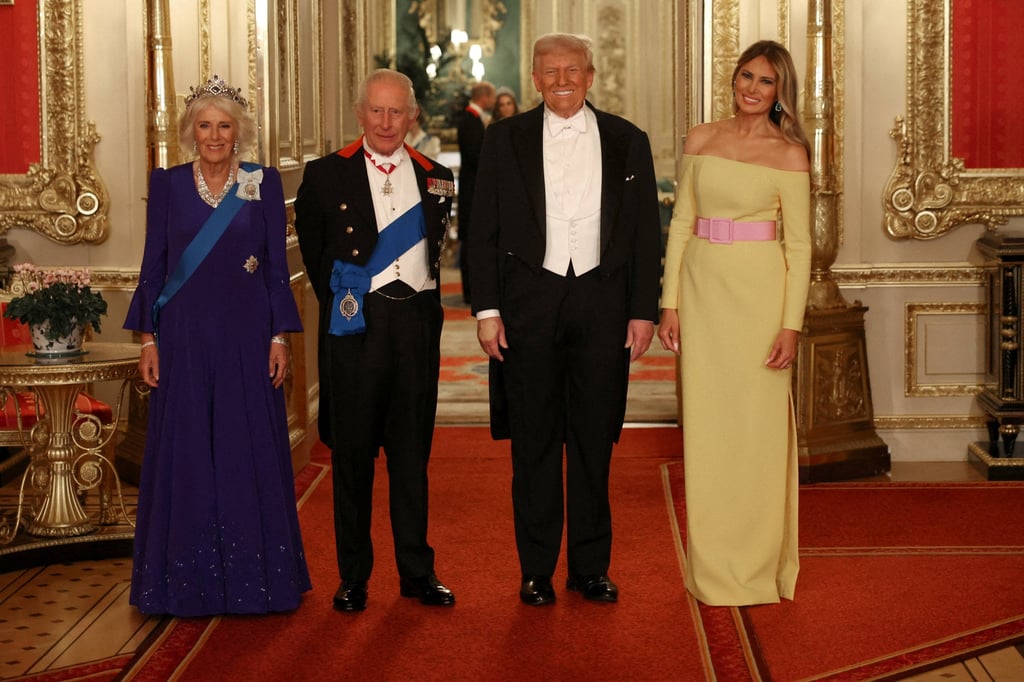 (From left) Britain’s Queen Camilla, King Charles, US President Donald Trump and First Lady Melania Trump at Windsor Castle during Trump’s state visit on September 17, 2025. Photo: Reuters (From left) Britain’s Queen Camilla, King Charles, US President Donald Trump and First Lady Melania Trump at Windsor Castle during Trump’s state visit on September 17, 2025. Photo: Reuters