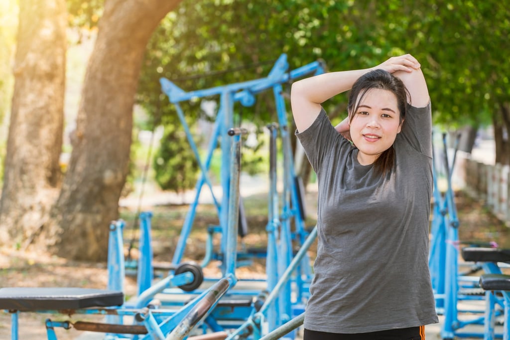 Even just stretching counts as “exercise snacking”, which can help reduce stiffness and increase blood flow in the body. Photo: Shutterstock