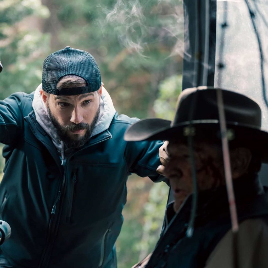 Logan Marshall-Green and Chris Mulkey in a scene from Marshals. Photo: @marshalscbs/Instagram Logan Marshall-Green and Chris Mulkey in a scene from Marshals. Photo: @marshalscbs/Instagram