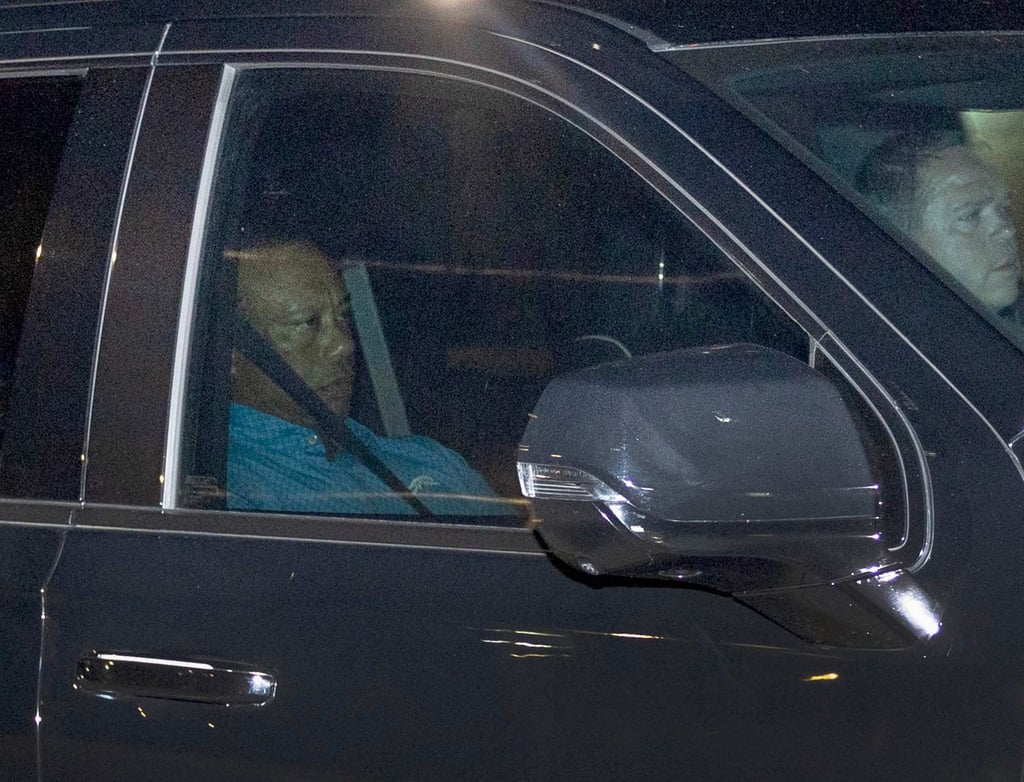Tiger Woods being driven from the Martin County Jail after his arrest last Friday. Photo: AFP