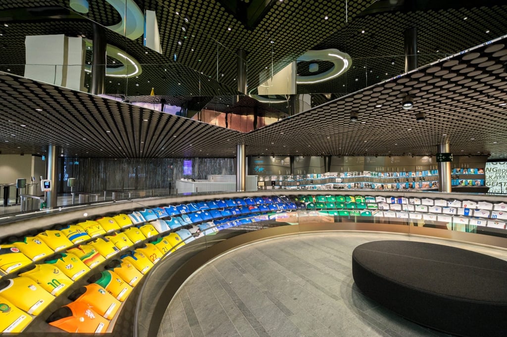 The interior of the Fifa Museum in Zurich, Switzerland, which celebrates the history of football. Photo: Fifa