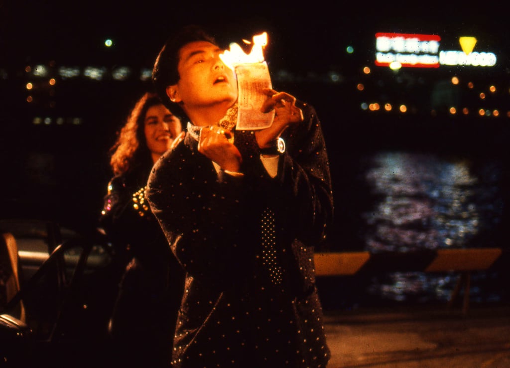 Chow Yun-fat and Cherrie Chung in 1987, during filming of The Eighth Happiness, in Tsim Sha Tsui, photographed by Greg Girard. Photo: courtesy of Greg Girard and WKM Gallery