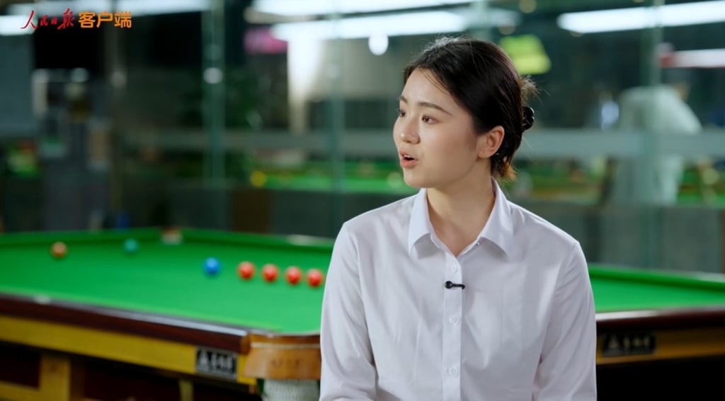 Bai Yulu discussed his work and training routine in a video interview with People's Daily. Image: Screenshot