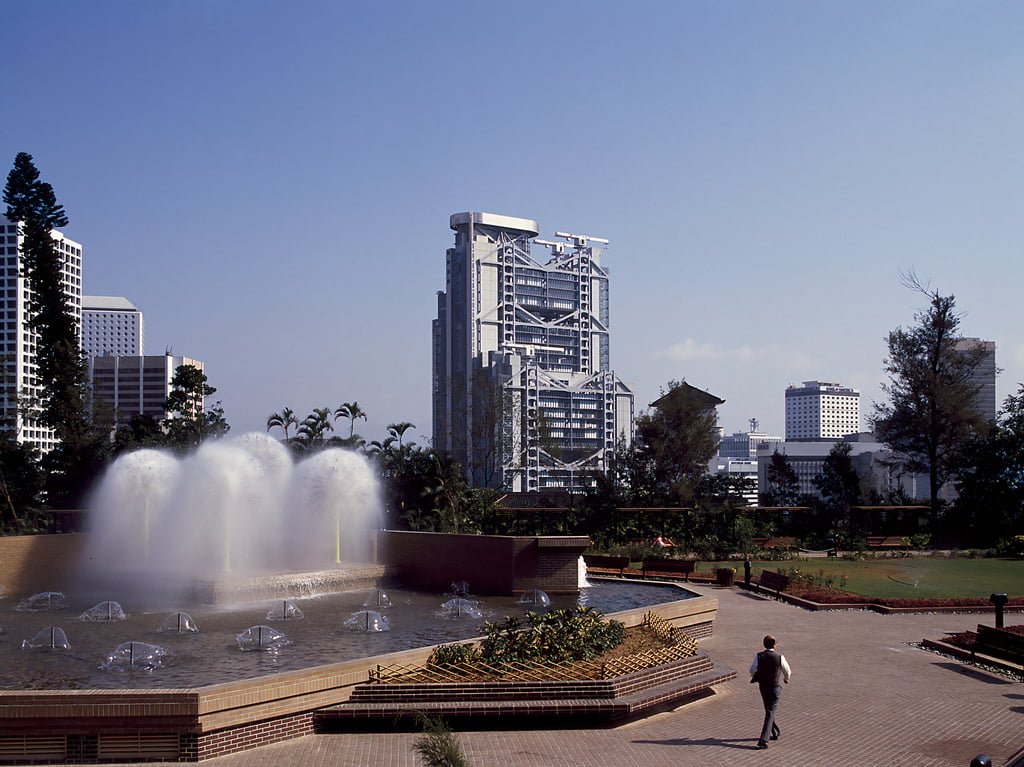 The finished Main Building in splendid isolation, pictured from the Zoological and Botanical Gardens, Mid-Levels, in 1986. Photo: Ian Lambot The finished Main Building in splendid isolation, pictured from the Zoological and Botanical Gardens, Mid-Levels, in 1986. Photo: Ian Lambot